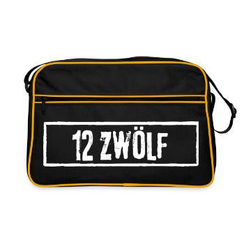 12 Twelve Birthday Rock Grunge - Retro Bag - black/gold - Front
