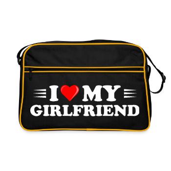 J’aime ma copine angoissée - Sac Retro - noir/or - Devant