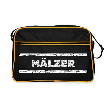 Job Maelzer - Retro Tasche - Schwarz/Gold - Vorne