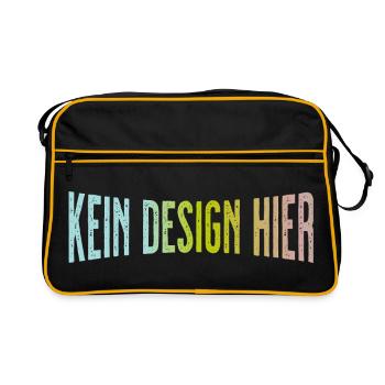Pas de design ici Chemise drôle qui fait état - Sac Retro - noir/or - Devant