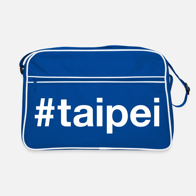 Taipei Taiwan Hashtag Retro Tasche