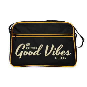 Vibes - Retro Tasche - Schwarz/Gold - Vorne