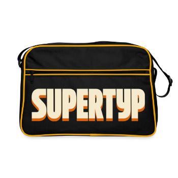Supertype – Conception de déclaration - Sac Retro - noir/or - Devant