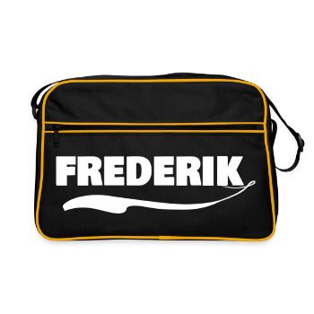 Cadeau pour Frederik - Sac Retro - noir/or - Devant