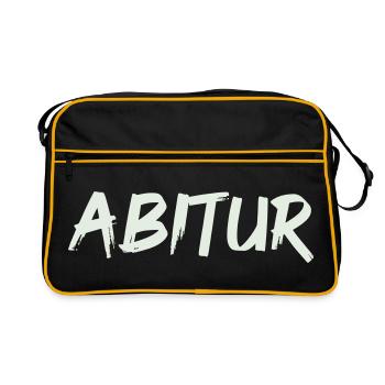 ABTUR Kunstschrift – Mutiger Markenlook - Retro Tasche - Schwarz/Gold - Vorne
