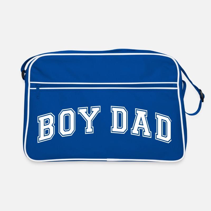 Boy Dad Vater eines Sohnes Papa Vatertag Retro Tasche