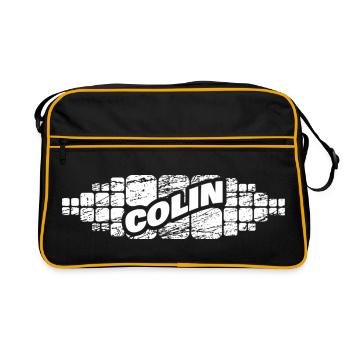 Prénom Colin - Sac Retro - noir/or - Devant
