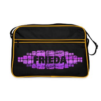Gift for Frieda - Retro Bag - black/gold - Front