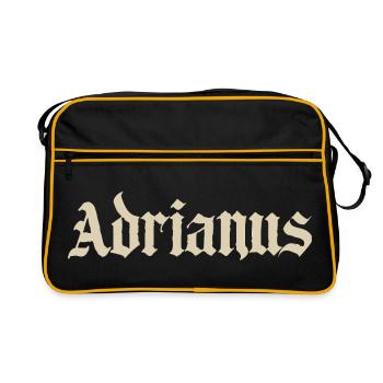 Lettrage gothique d’Adrianus - Sac Retro - noir/or - Devant