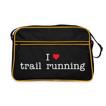 I Love Trail Running - Retro Bag - black/gold - Front