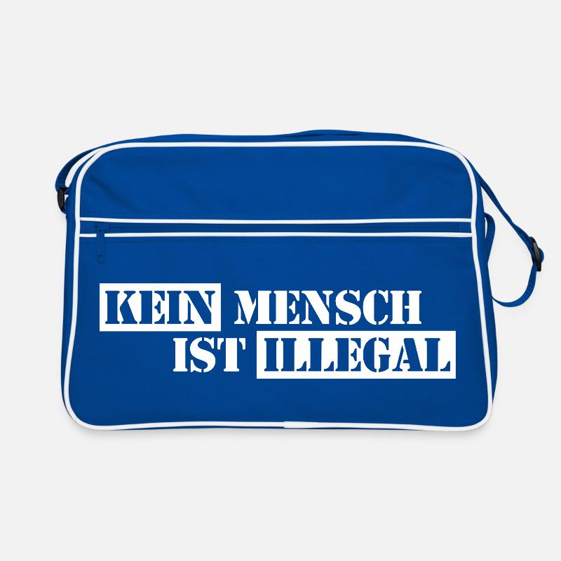 No One Is Illegal - Migration - Illegality Retro Bag