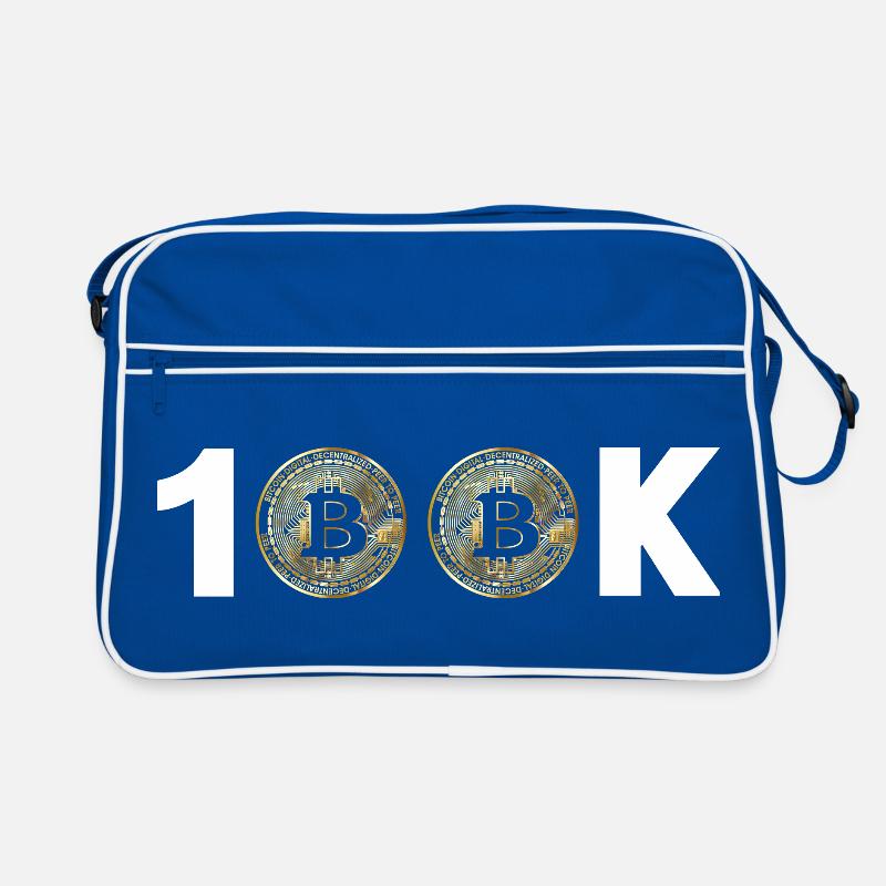 Bitcoin Bitcoin BTC 100k Kryptowährung Retro Tasche