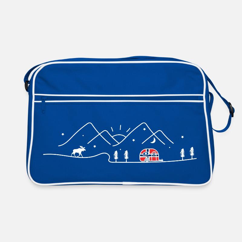 Norway Camping Caravan Norway Design Retro Bag