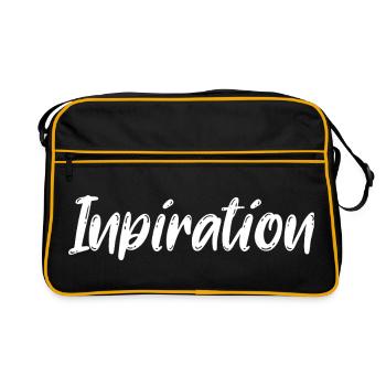 You're an inspiration - Retro Bag - black/gold - Front