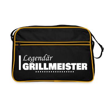 Profession : Maître du gril - Sac Retro - noir/or - Devant