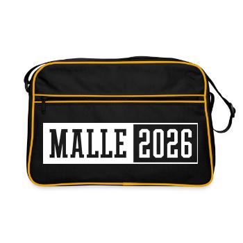 Malle 2026 - Sac Retro - noir/or - Devant