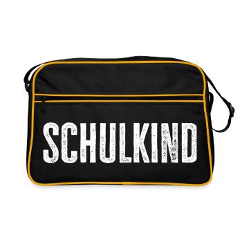Schoolchild – Perfect for starting school & starting school - Retro Bag - black/gold - Front