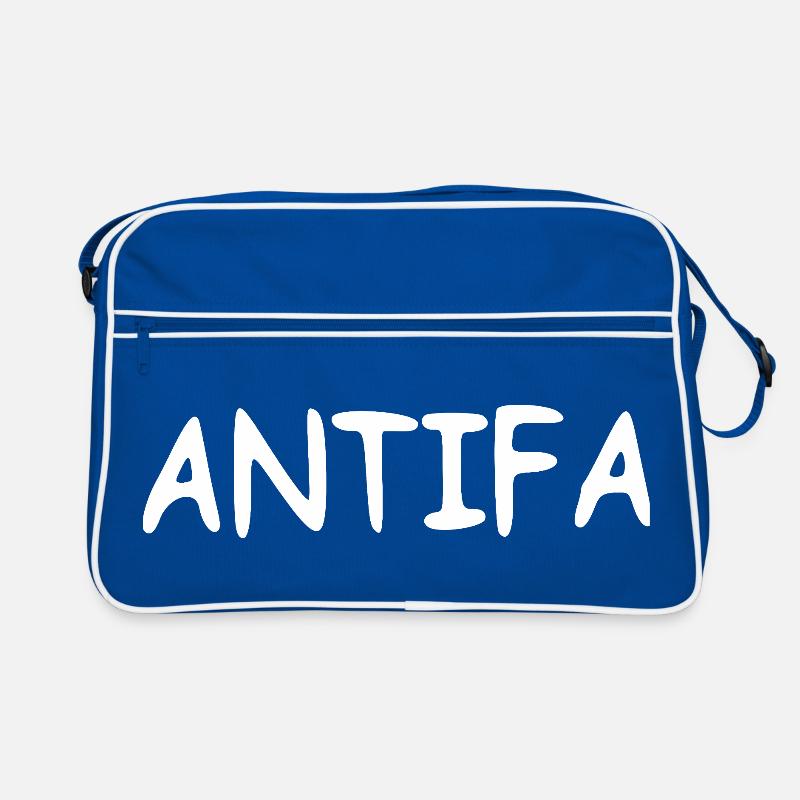 Antifa - white Retro Bag