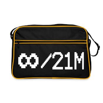 Crypto Investing Bitcoin Trader Chart - Retro Bag - black/gold - Front