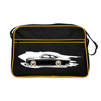 serie 120  custom color white - Sac Retro - noir/or - Devant