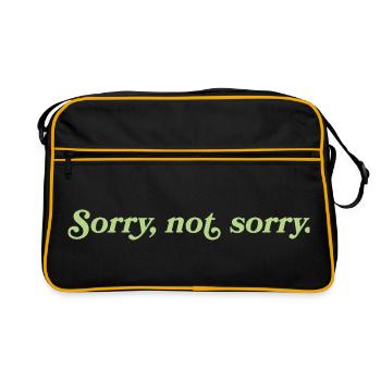 Sorry, not sorry – Cheeky Attitude - Retro Bag - black/gold - Front