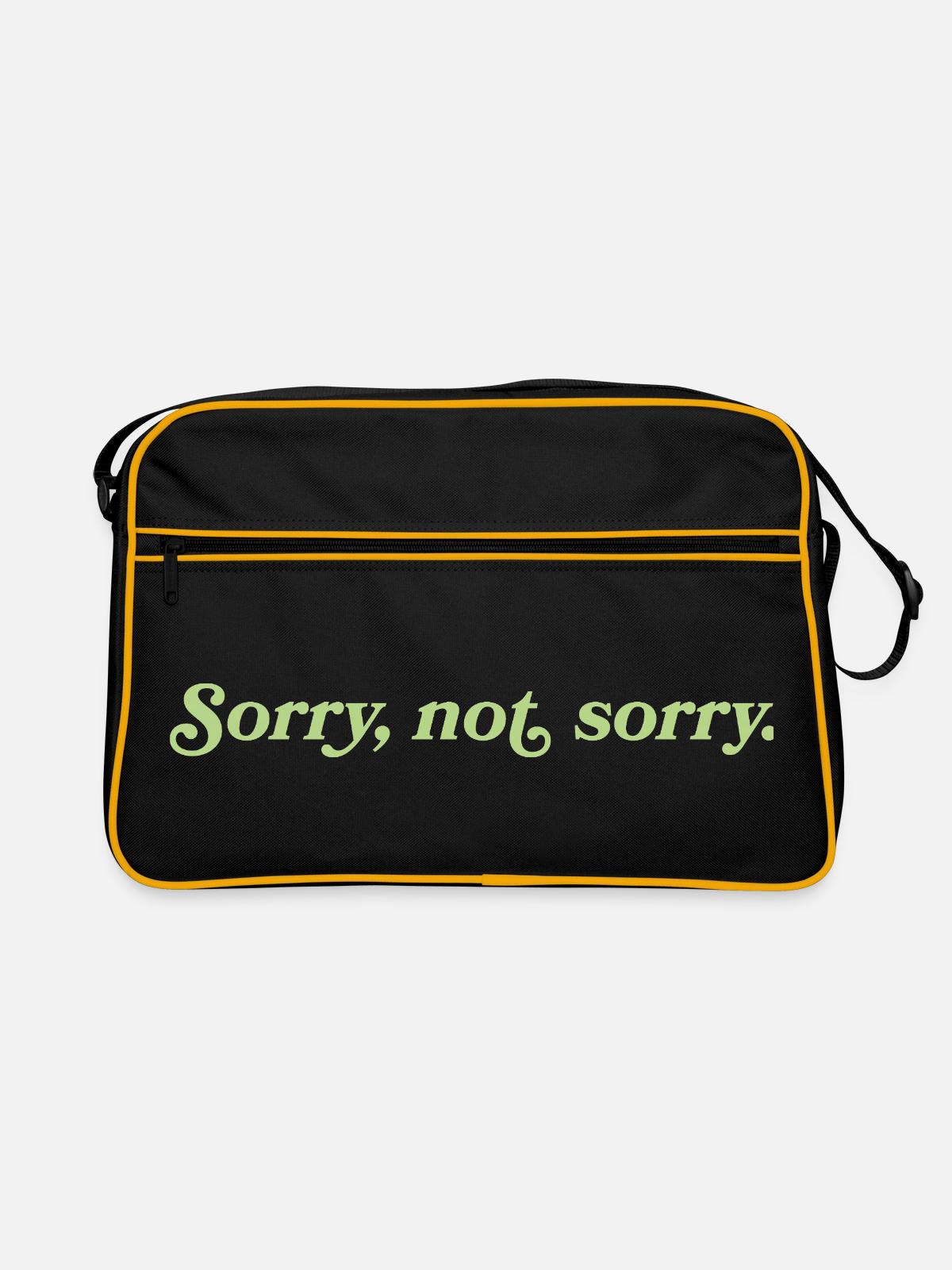 Désolé, pas désolé – Cheeky Attitude - Sac Retro - noir/or - Devant
