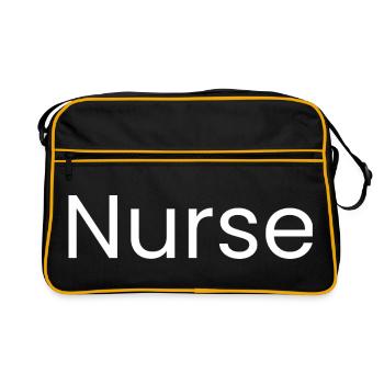 Nurse – Design Minimaliste pour Infirmière - Sac Retro - noir/or - Devant