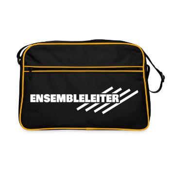 Gift for Ensemble Leader - Retro Bag - black/gold - Front