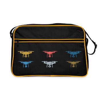 Heartbeat Drone Drones - Retro Bag - black/gold - Front