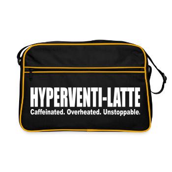 Hyperventi-Latte Coffee Lovers Caffein Heat Run - Sac Retro - noir/or - Devant