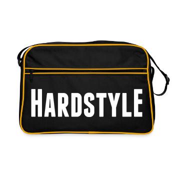 hardstyle musique dansant disco record deejay dj renommée - Sac Retro - noir/or - Devant