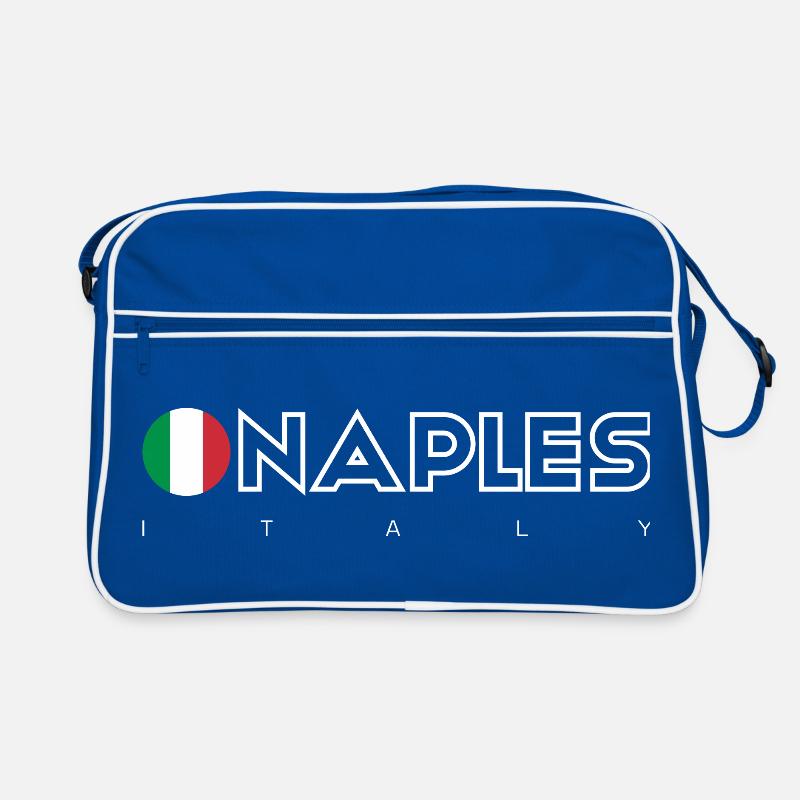 Typographie du cercle du drapeau de Naples Sac Retro