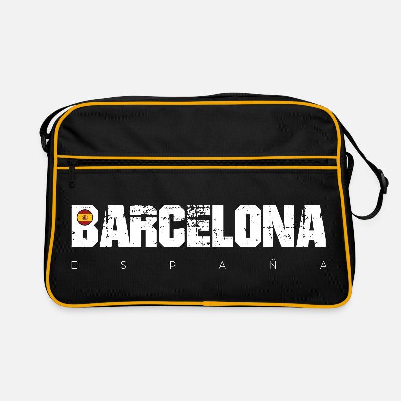 Barcelone Gras Type en détresse Sac Retro