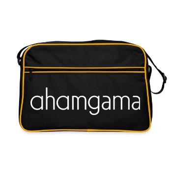 Ahangama Typographie - Sac Retro - noir/or - Devant