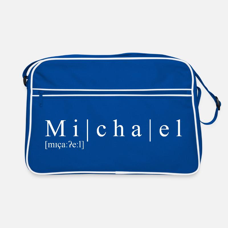 Name abstrakt Typografisch Schwarz Retro Tasche