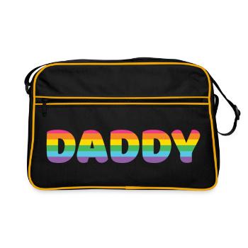 Papa LGBTQ+ - Sac Retro - noir/or - Devant