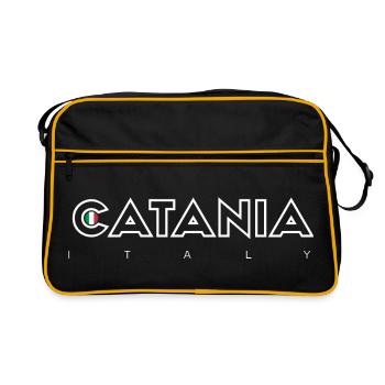 T-shirt Catane Italie Crest - Sac Retro - noir/or - Devant