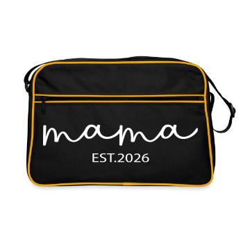 Maman enceinte Maman 2026 Maman Drôle Bientôt - Sac Retro - noir/or - Devant
