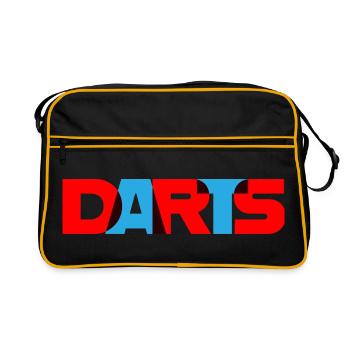 Dart, DARTS_3D_Farben - Sac Retro - noir/or - Devant