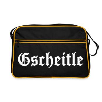 Gscheitle - Conception fractale historique - Sac Retro - noir/or - Devant