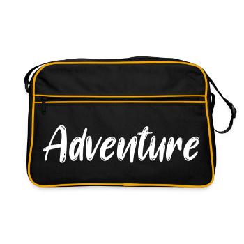 Aventure Aventure Expérience Aventurier - Sac Retro - noir/or - Devant