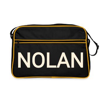 Nolan - Retro Tasche - Schwarz/Gold - Vorne