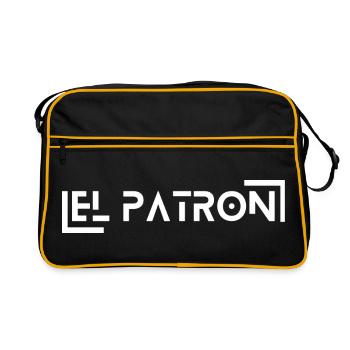 El Patron Lettering – Stylish Saying - Retro Bag - black/gold - Front
