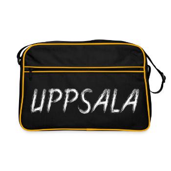 Uppsala Suède Style Grunge Pinceau - Sac Retro - noir/or - Devant