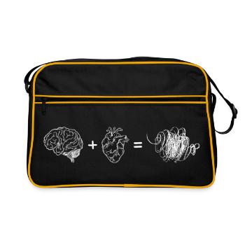 Brain Heart Fusion - Retro Bag - black/gold - Front