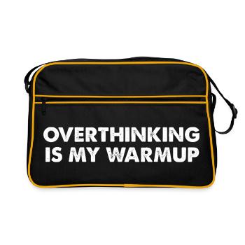 Overthinking is my warm-up - Retro Bag - black/gold - Front