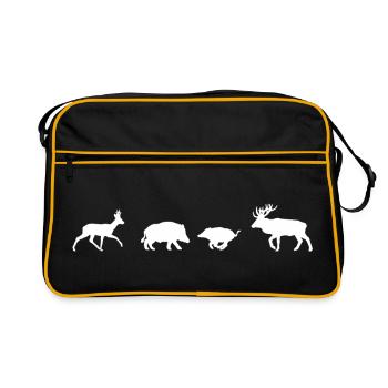 Large forest dwellers - Retro Bag - black/gold - Front