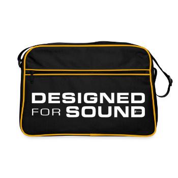 Conçu pour le son - Sac Retro - noir/or - Devant