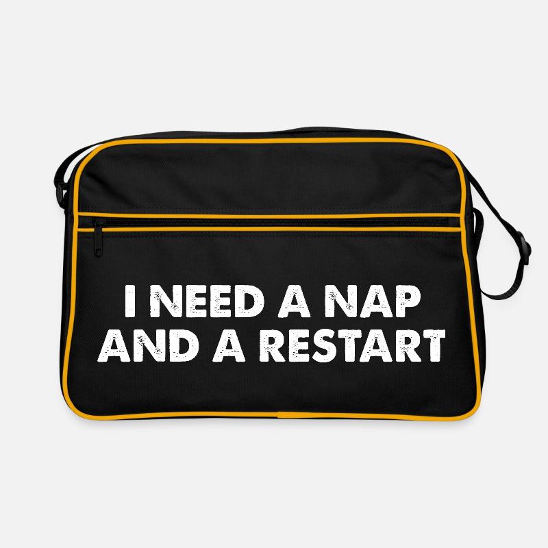 I Need A Nap And A Restart Retro Bag
