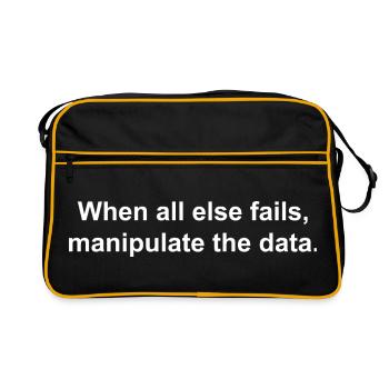 Data Science Statistics Data Scientist Statisticia - Retro Bag - black/gold - Front